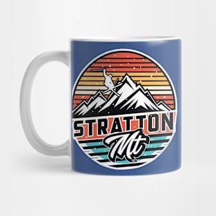 Retro Stratton Mountain Ski Mug